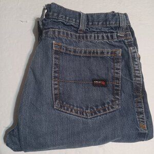 Ariat Men's Indigo Bootcut Jeans with Brown Topstitching